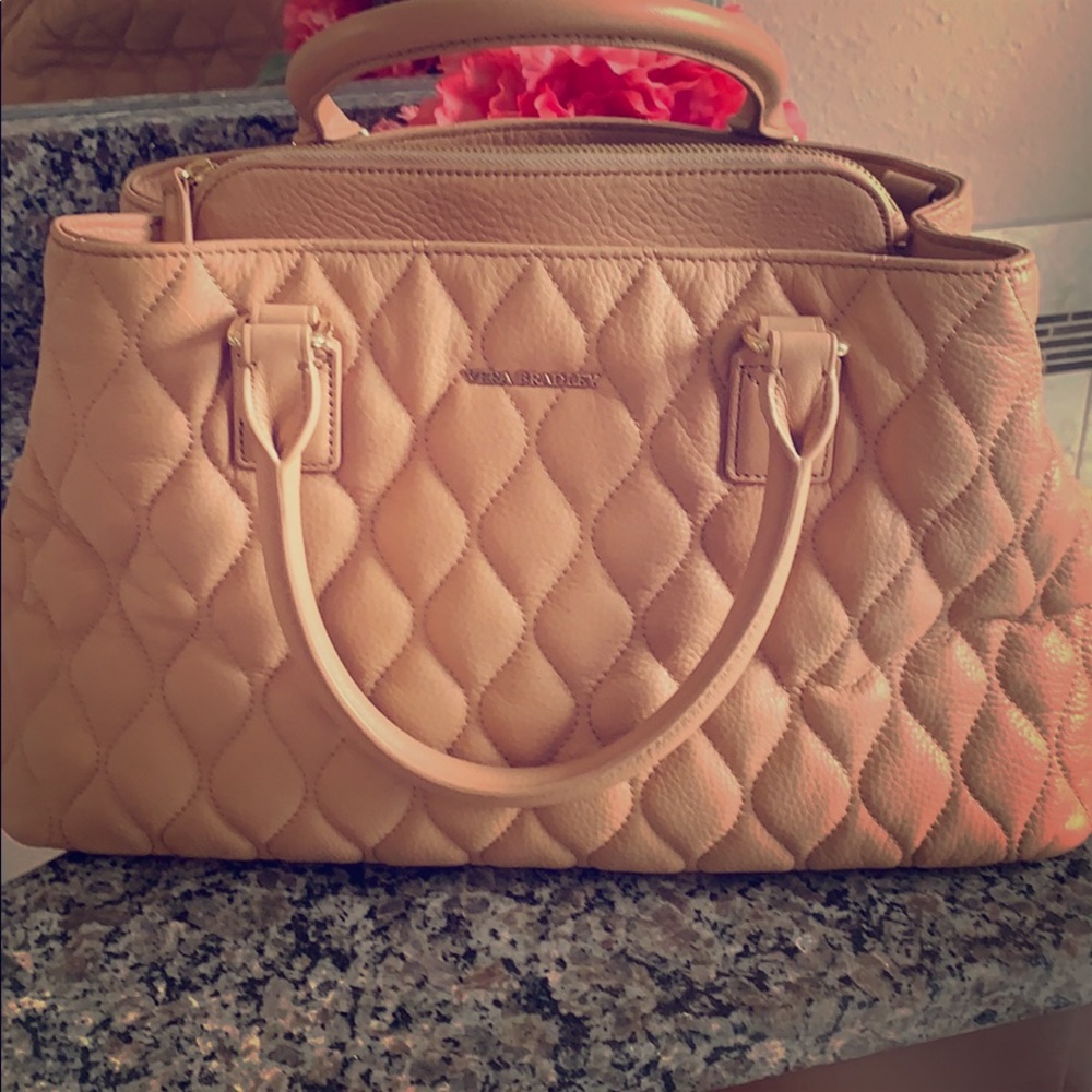 Vera Bradley quilted leather purse